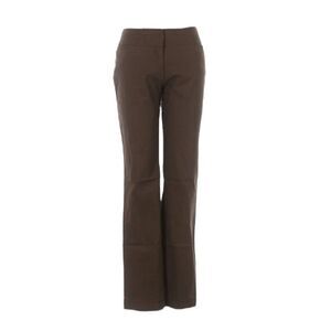 Land'N Sea Straight Leg Dress Pant Taupe Brown High Rise Stretch Career Trouser